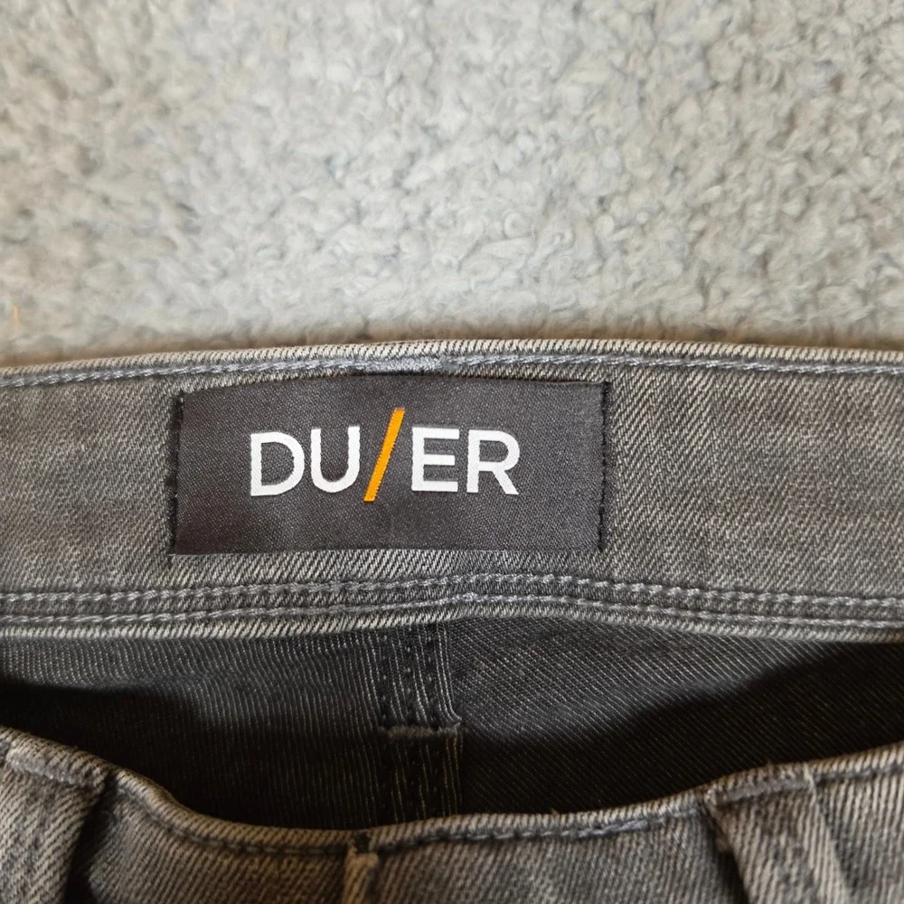 Duer DU/ER Performance Denim Jeans Mens 30 Grey Excellent Slim‎ Fit Stretch 3043